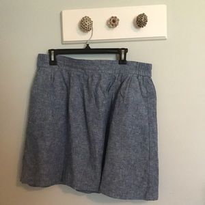 Chambray flows skirt